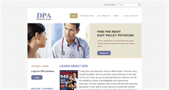 Desktop Screenshot of dpaphysicians.com