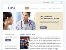 Tablet Screenshot of dpaphysicians.com
